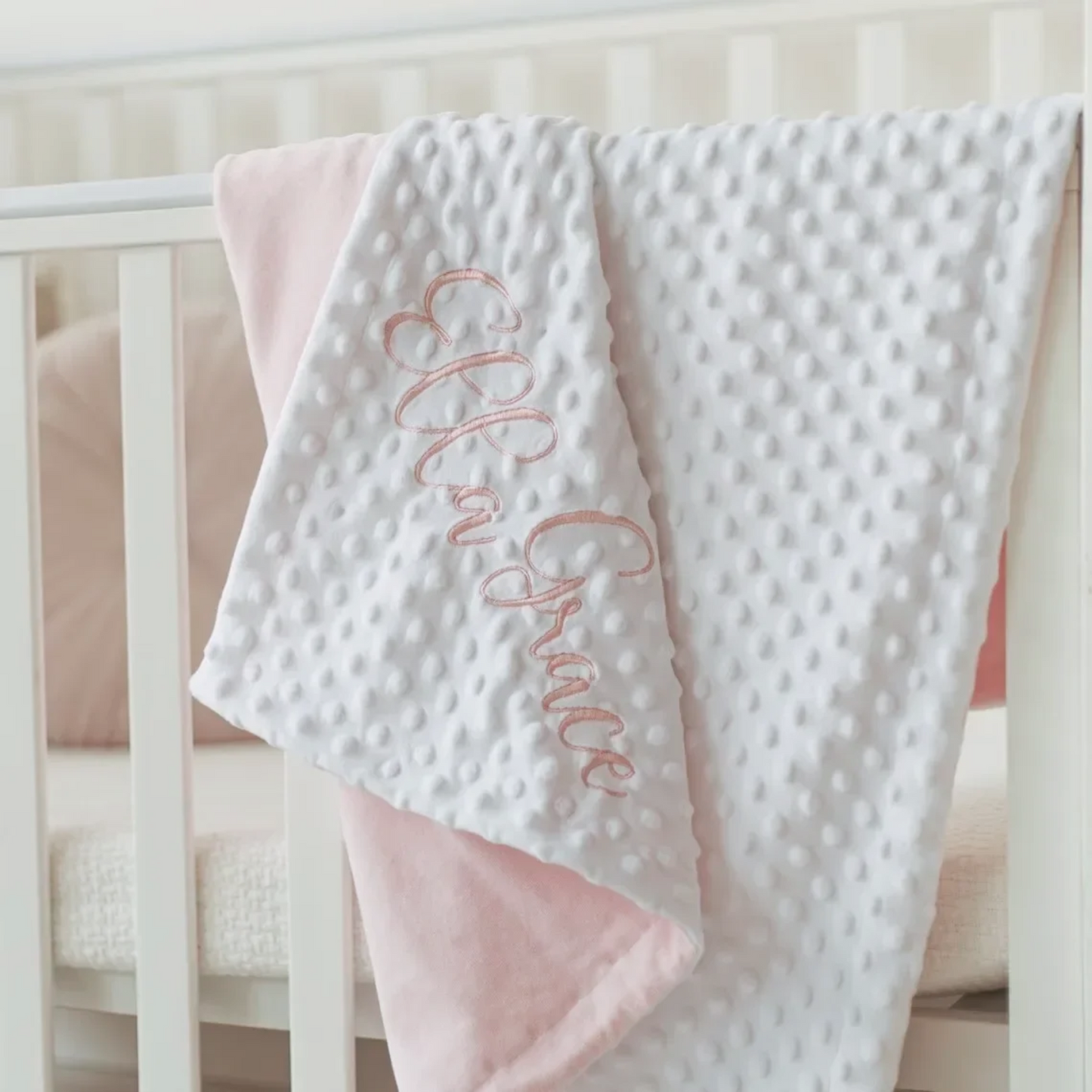 Custom Name Swaddle Baby Blanket