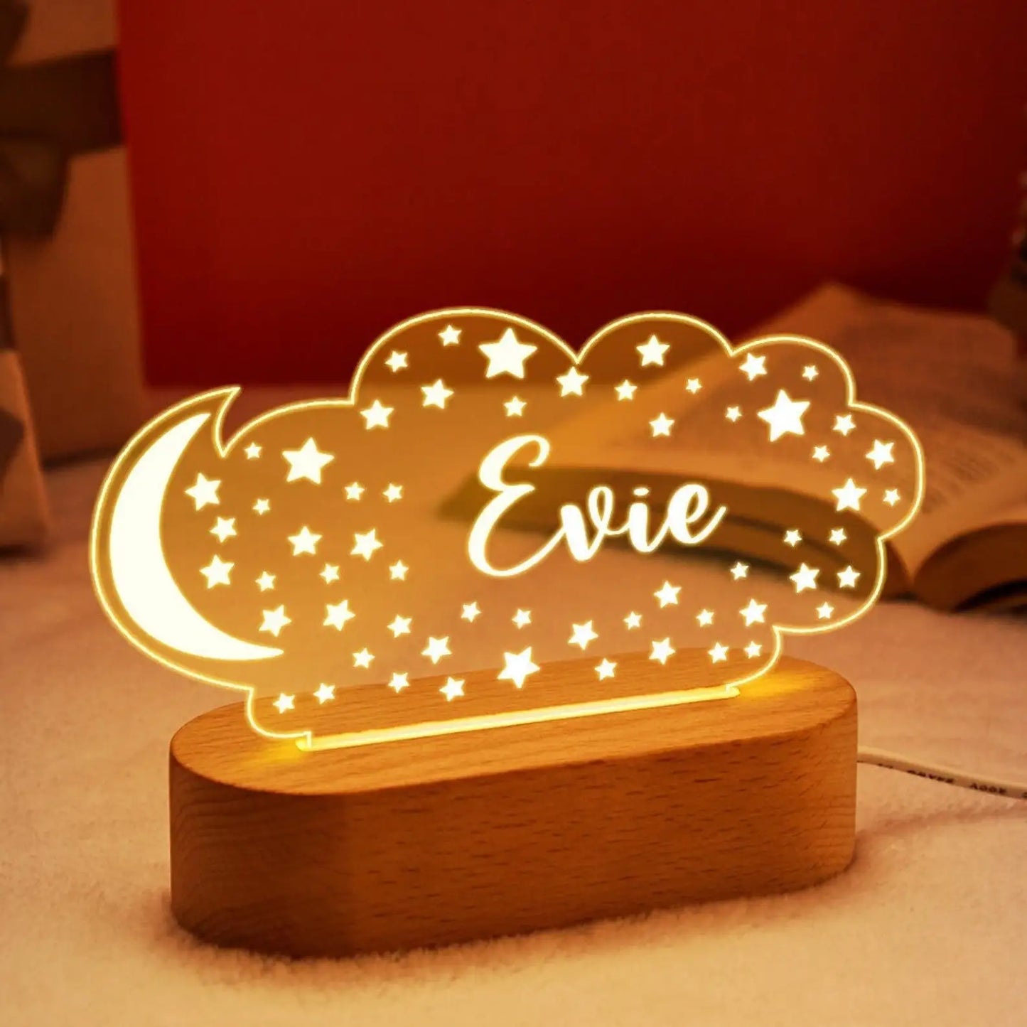 Personalized Children Name USB Nursery Night Light