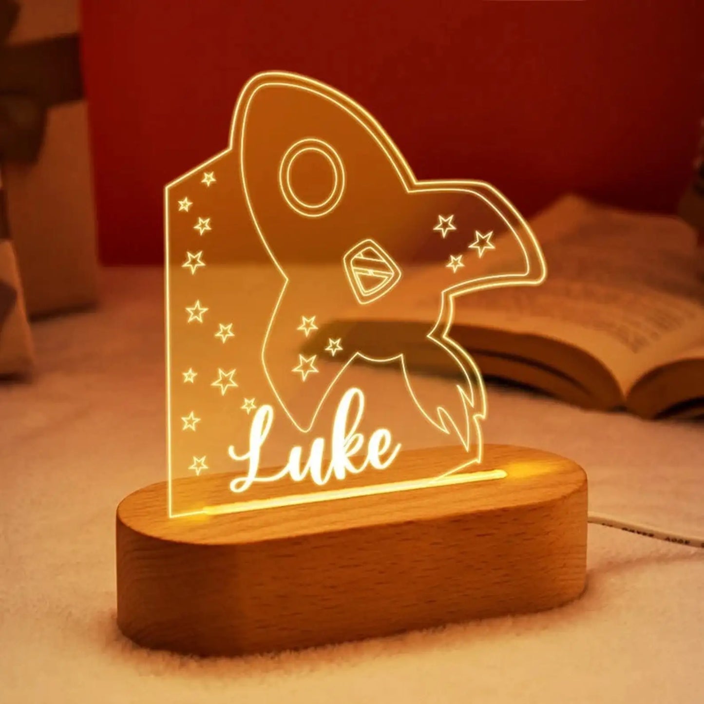 Personalized Children Name USB Nursery Night Light