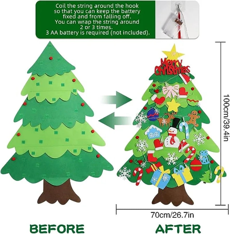 DIY Christmas Tree Set for Toddlers Kids