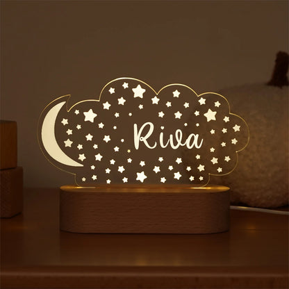 Personalized Children Name USB Nursery Night Light