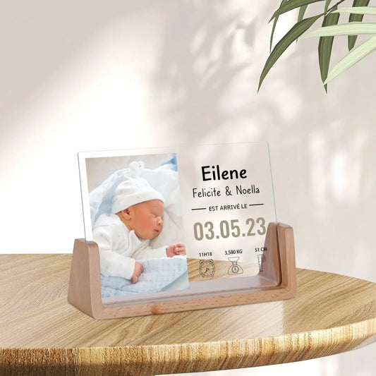 Custom Newborn Baby Picture Frame Gift for New Parents