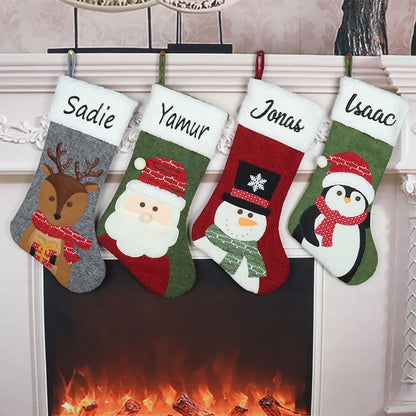 Personalized Christmas Santa Claus Socks