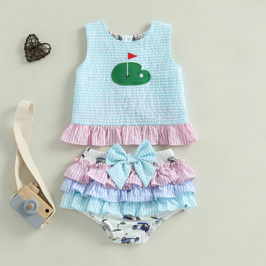 Lovely Baby Girls Golf Clothes Sets