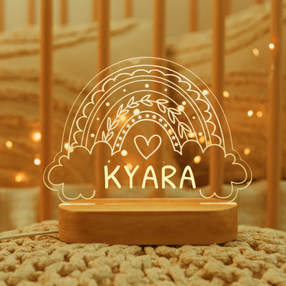 Personalized Children Name USB Nursery Night Light