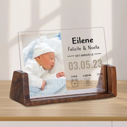 Custom Newborn Baby Picture Frame Gift for New Parents