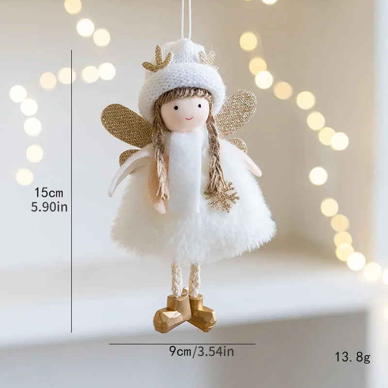 Cute pink ballet mouse New Year and Christmas pendant decoration