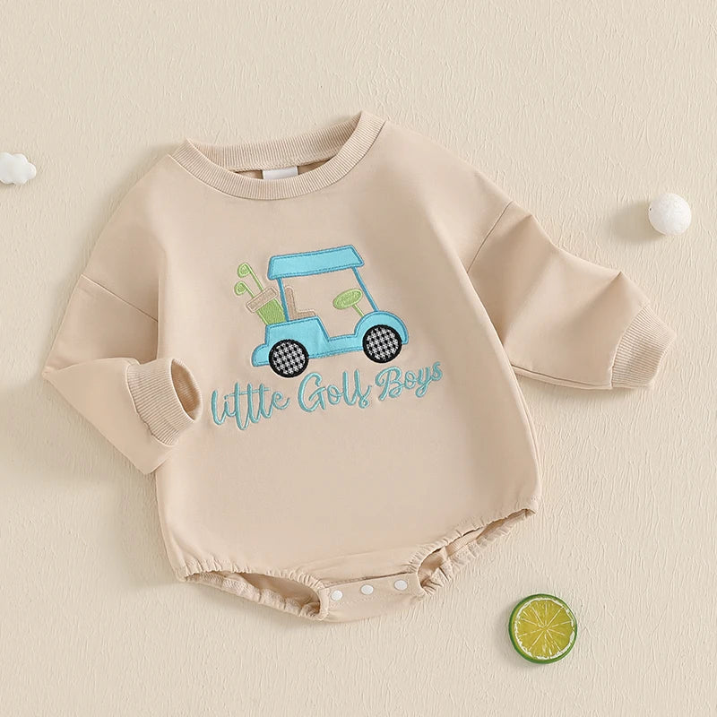 Little Golfer New Born Baby Golf Onesie