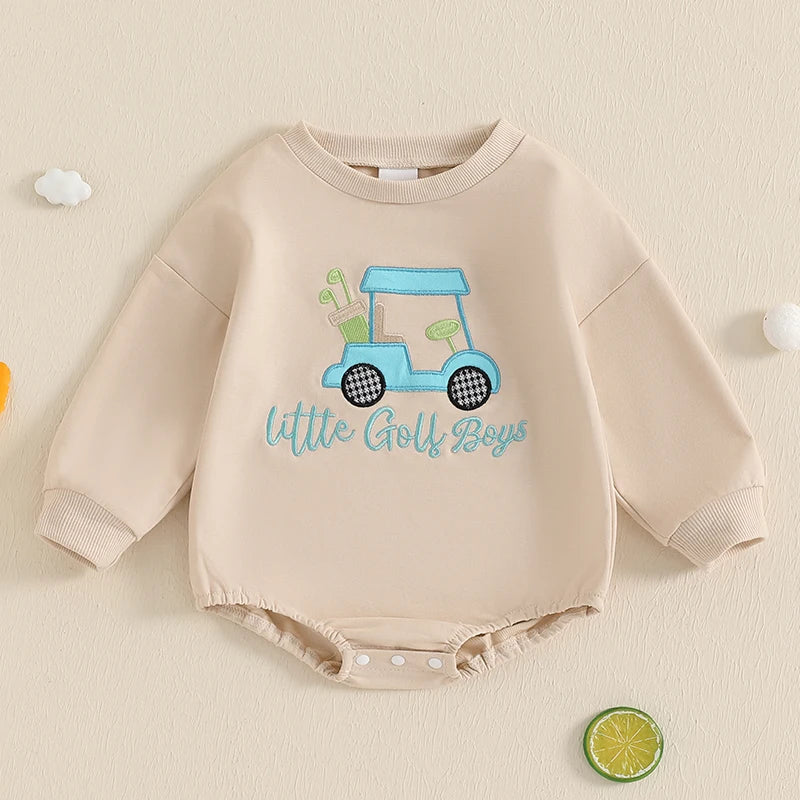 Little Golfer New Born Baby Golf Onesie