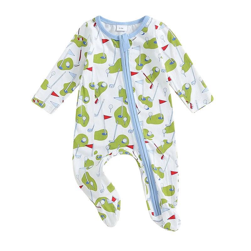 Newborn Baby Golf Winter Jumpsuit