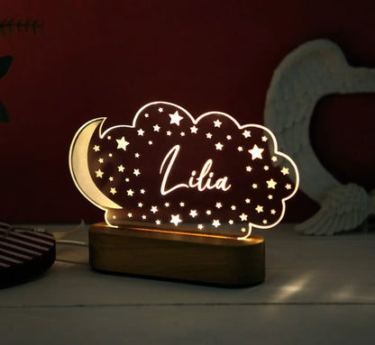 Personalized Children Name USB Nursery Night Light