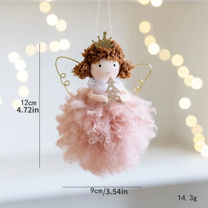 Cute pink ballet mouse New Year and Christmas pendant decoration