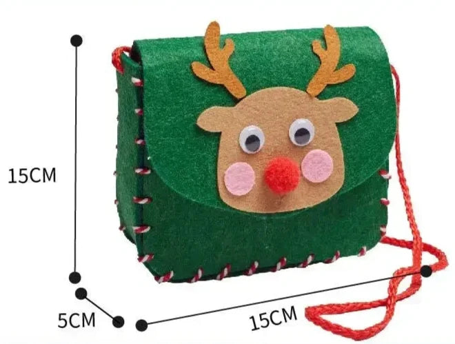 Children DIY Handmade  Christmas Crossbody Bag